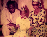 Daddy & Mummy @ grand son's one year Bithday