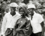 Daddy & Capt. Akinsola with a lady friend (1958)